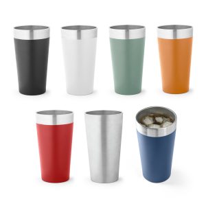 Copo térmico de viagem em aço inox 540 mL